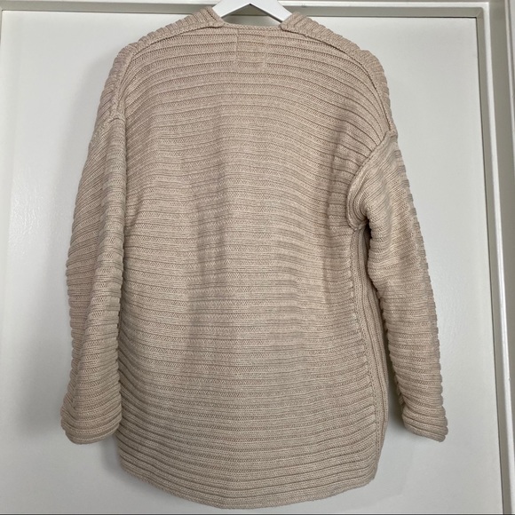Urban Outfitters Knit Front Open Cardigan Beige/Cream XS - Picture 4 of 5